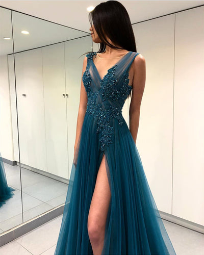 Teal-Blue-Prom-Dresses