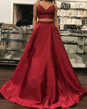 Load image into Gallery viewer, Burgundy-Prom-Dresses
