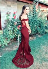 Load image into Gallery viewer, Evening-Dresses-Burgundy
