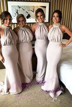 Load image into Gallery viewer, Nude-Bridesmaid-Dresses-Long
