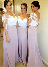 Load image into Gallery viewer, modest-lace-sleeves-bridesmaid-dresses-plus-size-formal-gowns
