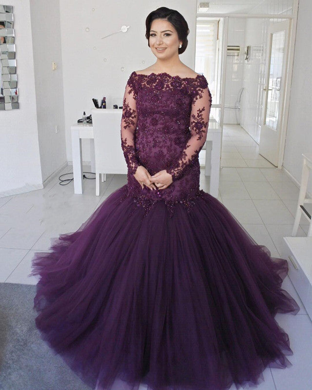 Off-The-Shoulder-Prom-Dresses-Lace-Long-Sleeves