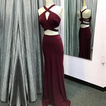 Load image into Gallery viewer, Long Jersey Two Piece Prom Dresses Mermaid 2017 Sexy-alinanova
