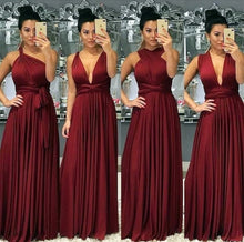 Load image into Gallery viewer, Sexy Long Burgundy Bridesmaid Dresses
