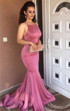 Load image into Gallery viewer, Long Backless Mermaid Prom Evening Dresses
