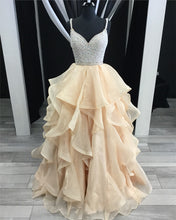 Load image into Gallery viewer, Champagne-Prom-Dresses
