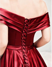Load image into Gallery viewer, Chic-Prom-Dresses-Long-Wine-Red-Evening-Gowns
