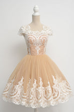 Load image into Gallery viewer, Vintage 1950s Prom Dresses Tulle Swing Party Dress Lace Appliques
