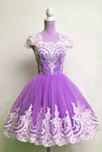 Load image into Gallery viewer, Vintage 1950s Prom Dresses Tulle Swing Party Dress Lace Appliques
