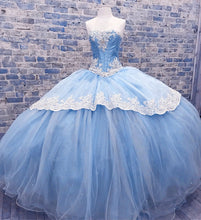 Load image into Gallery viewer, Light-Blue-Quinceanera-Dresses-For-Sweet-Sixteen
