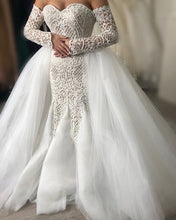 Load image into Gallery viewer, Removable Train Wedding Dress Mermaid
