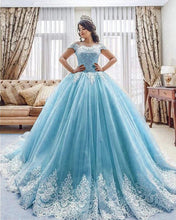 Load image into Gallery viewer, Light Blue Quinceanera Dresses
