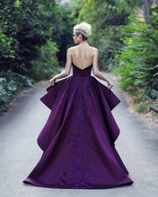 Load image into Gallery viewer, Asymmetric Prom Purple Dresses
