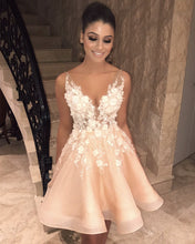 Load image into Gallery viewer, Peach Homecoming Dresses 2019

