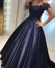 Load image into Gallery viewer, alinanova ball gowns prom dresses 7010 Midnight Blue
