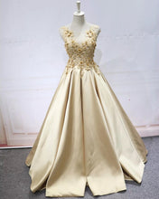 Load image into Gallery viewer, Gold Prom Dresses Ball Gown
