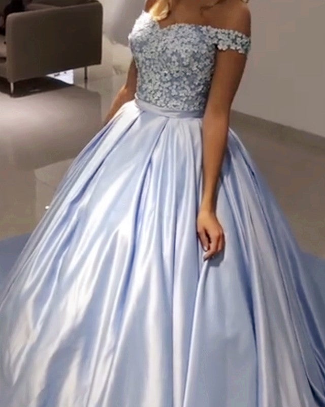 3069 Quinceanera Dresses Cinderella Blue