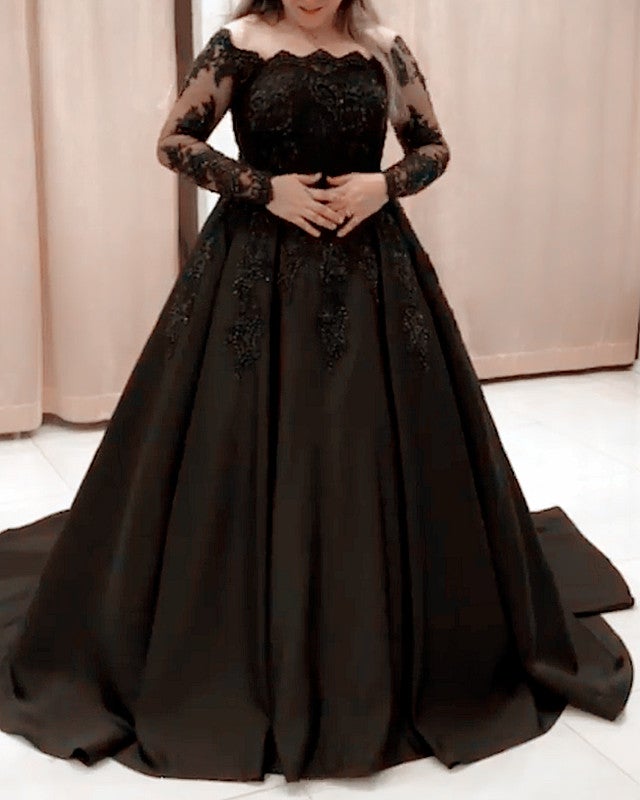 green emerald velvet dress Plus-Size Long Glitter Prom Dress with Lace-Up Corset Navy / 18 main image 0