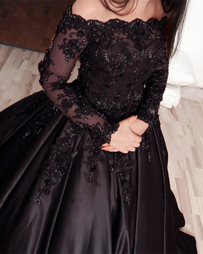 Black Wedding Gowns For Bride