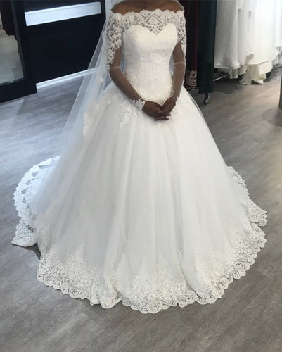 Vintage-Lace-Ball-Gowns-Wedding-Dresses-2019