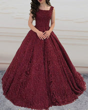 Load image into Gallery viewer, Lace Prom Dresses Ball Gowns Spaghetti Straps-alinanova
