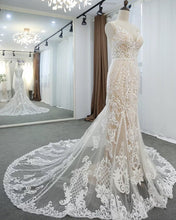 Load image into Gallery viewer, See Through Mermaid Wedding Dress
