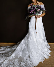 Load image into Gallery viewer, A Line Wedding Lace Dress
