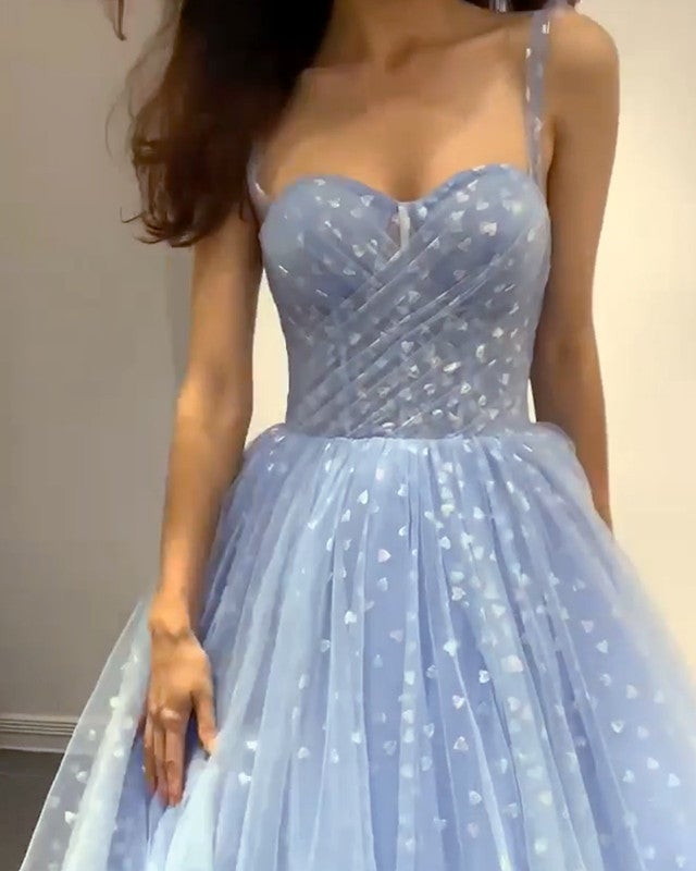 Blue Midi Prom Dresses