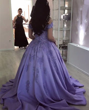 Load image into Gallery viewer, Charming-Wedding-Gowns-Lace-Flowers-Beading-Evening-Gowns
