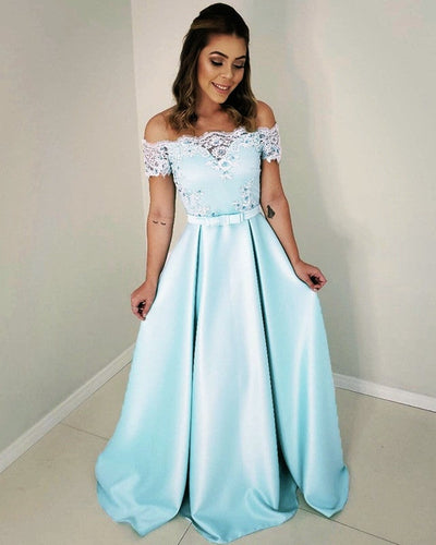 Light Blue Formal Dresses Elegant