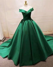 Load image into Gallery viewer, Green Prom Ball Gowns
