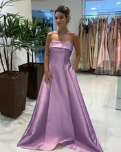 Load image into Gallery viewer, Lilac Prom Dresses Strapless
