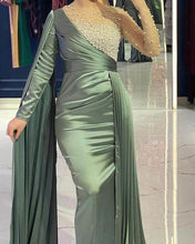Load image into Gallery viewer, Long Sleeve Sage Dress
