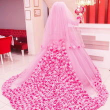 Load image into Gallery viewer, Long Sleeves Ball Gowns Flower Wedding Dresses Hijab For Muslim Arabic Women
