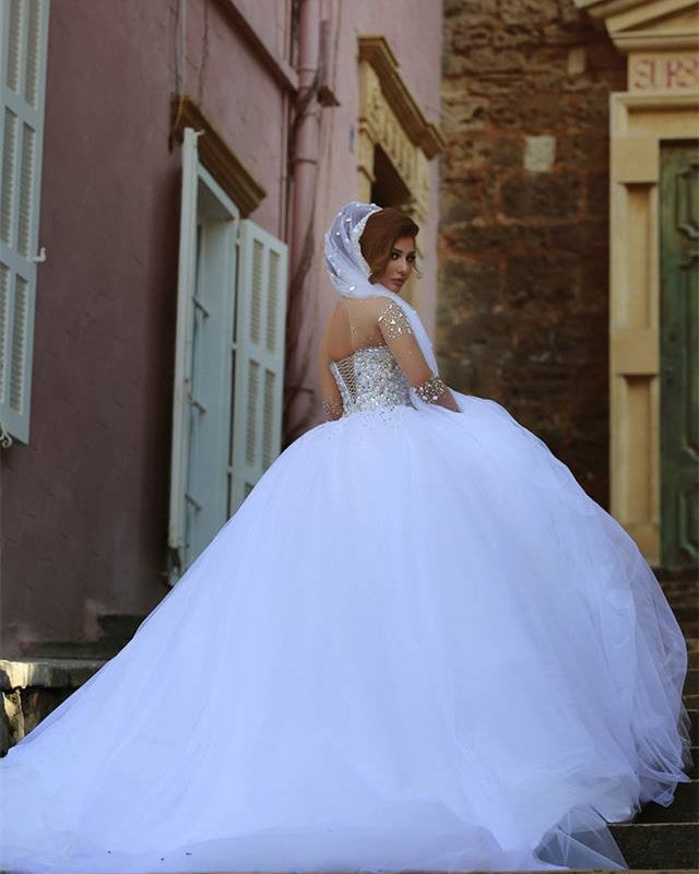 recipe catalina salad dressing Ball Gown Wedding Dresses Pearl Beaded Long Sleeves – alinanova
