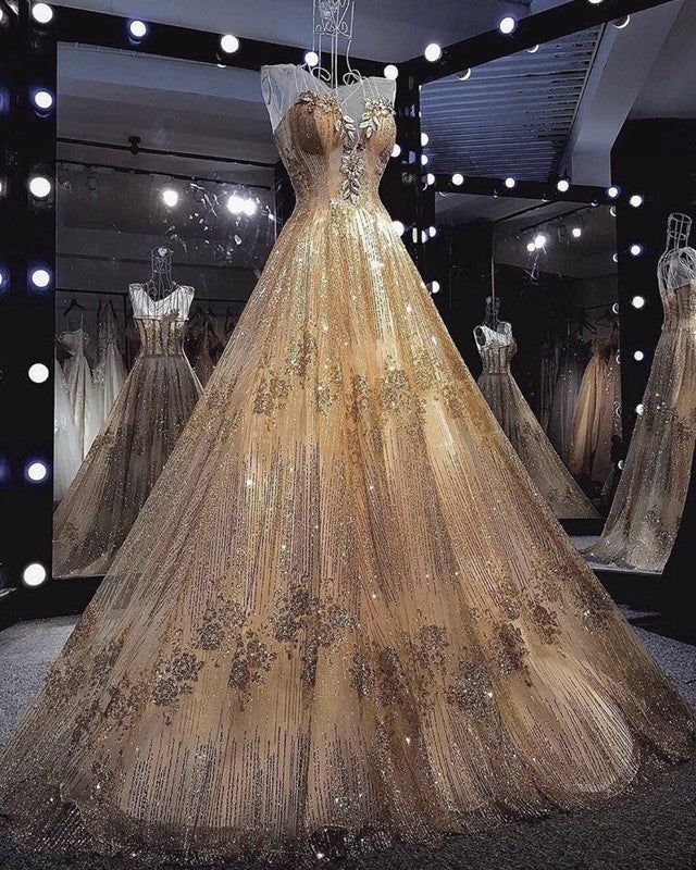 Sparkly Wedding Dress | Glitter Bridal Gown alinanova Sparkly Wedding Dress | Glitter Bridal Gown alinanova