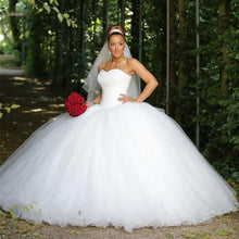 Load image into Gallery viewer, Luxurious Sequins Beaded Tulle Sweetheart Wedding Dresses Ball Gowns-alinanova
