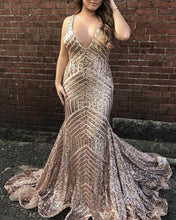 Load image into Gallery viewer, 8899 Sequin Mermaid Dresses For Prom Pageant
