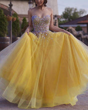 Load image into Gallery viewer, Yellow Prom Dresses 2021
