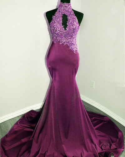 Magenta Mermaid Prom Dresses