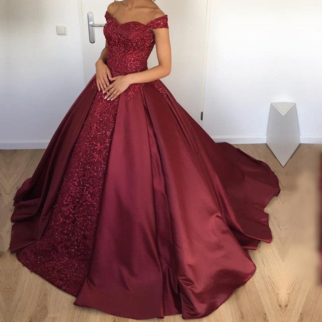 maroon-wedding-dresses