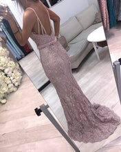 Load image into Gallery viewer, Mermaid Lace Sweetheart Spaghetti Straps Dresses
