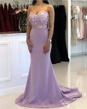 Load image into Gallery viewer, Mermaid Mauve Bridesmaid Dresses

