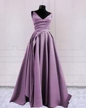 Load image into Gallery viewer, Mauve Prom Dresses V Neck
