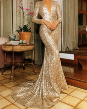 Load image into Gallery viewer, Rose Gold Prom Dresses 2022
