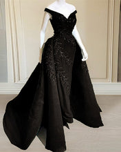 Load image into Gallery viewer, Black Mermaid Prom Dresses

