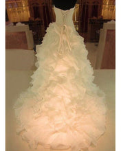 Load image into Gallery viewer, Organza Wedding Dresses Mermaid Ruffles Train
