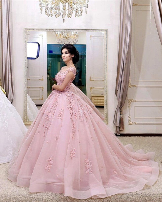 Blush Pink Quinceanera Dresses Ball Gown