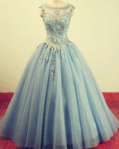 Light Blue Quinceanera Dresses Ball Gowns