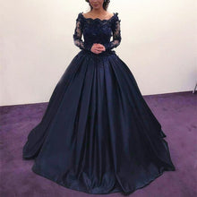 Load image into Gallery viewer, navy-blue-ballgowns
